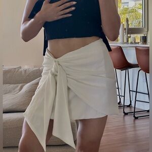 White Wrap Skirt